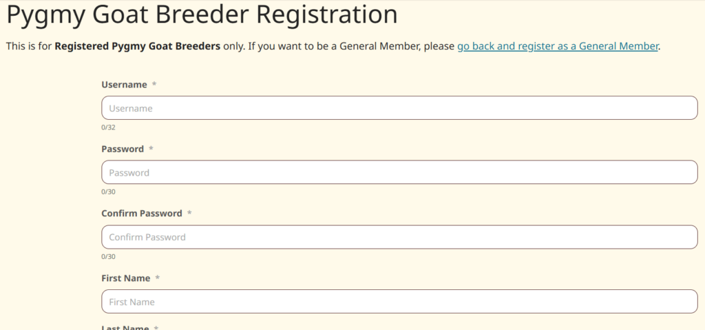 Registration Form